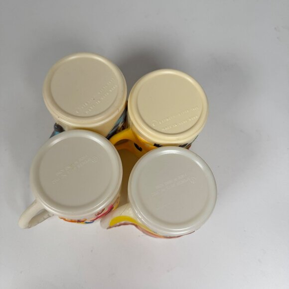 Vintage Spencer Gifts 3D Nursery Rhyme Cups Lot of 4 Plastic Hong Kong 1981 - Picture 4 of 8